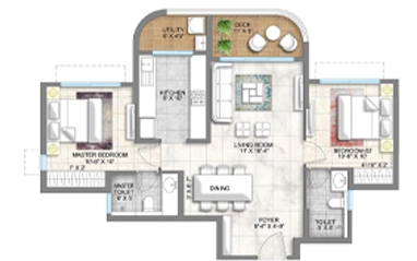 Sobha Sector 1  ground floor plan