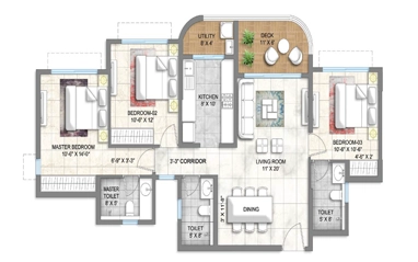 Sobha Sector 1  ground floor plan